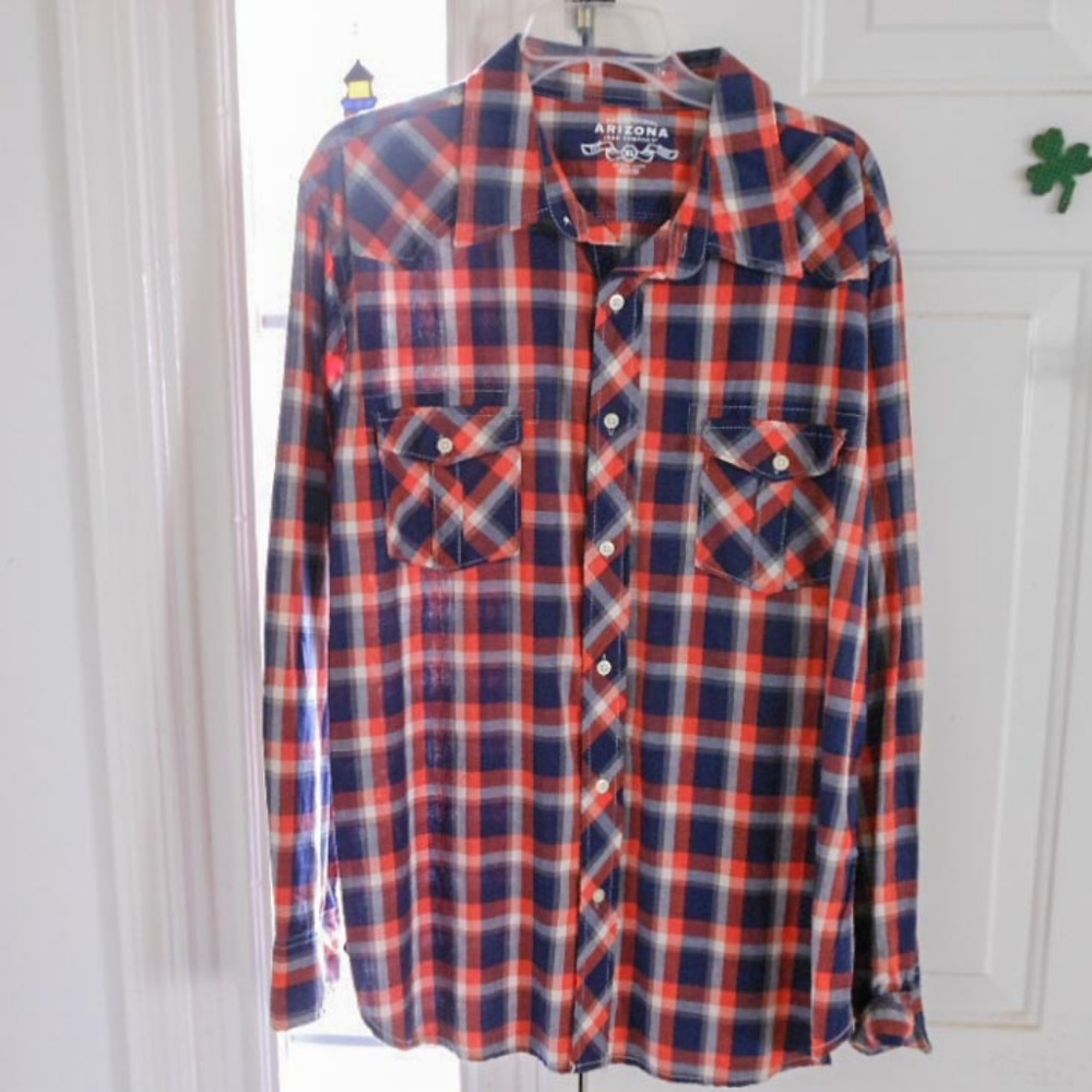 2 Men’s NWT Arizona jeans Checkered Shirt Bundle - Picture 8 of 8
